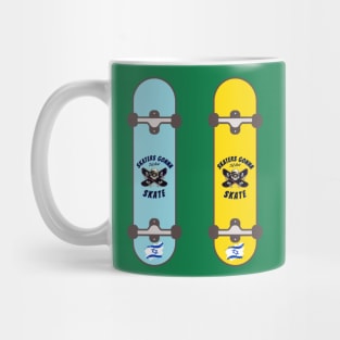 SKATERS GONNA SKATE TEL AVIV ISRAEL BLUE AND WHITE Mug